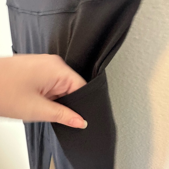 Lululemon Fast And Free High Rise Crop II Legging 24" Non Reflective Black 4 - Picture 5 of 8